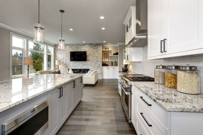 Model Kitchen Into Living Room