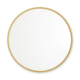 Matte Gold Better Bevel Rubber Framed Round Bathroom Vanity Mirror